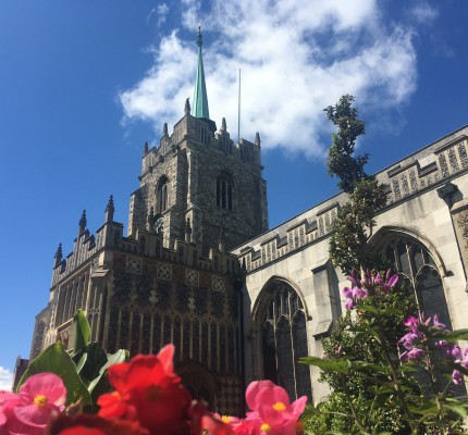 Flowers by the Cathedral