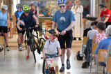 On their way cycling
